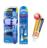 ARM&HAMMER 艾禾美 炫洁声波震动电动牙刷（蓝色）+炫洁声波震动电动牙刷替换刷头*2+爱禾美牙膏