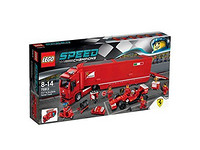 LEGO 乐高 超跑系列 75913 Scuderia 法拉利卡车和14T跑车