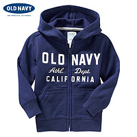 天猫双11预售：OLD NAVY 经典徽标印花拉链连帽 幼儿卫衣 602674