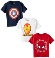 限尺码：MARVEL 漫威  Logo Tee 3 Pack 男童纯棉T恤 三件套