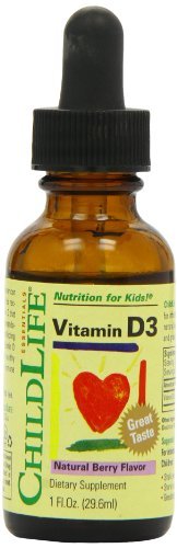 Child Life Essentials Vitamin D3  维生素D3滴液 29.6ml