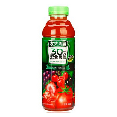 农夫果园 30% 混合果蔬汁饮料（番茄/草莓/樱桃李/葡萄/黑加仑） 500ml*15瓶