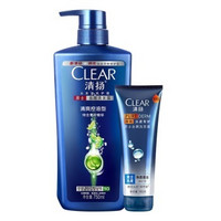 移动端：CLEAR 清扬 男士洗发套装（控油平衡750ml+净透清凉180ml）