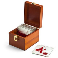 ThinkGeek Dexter Blood Spattered Coasters 嗜血法医血迹杯垫