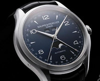 Baume & Mercier 名士 Clifton 克里顿系列 MOA10057 男士自动机械腕表（全日历/月相）