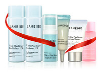 LANEIGE 兰芝 臻白清润6件套（细肤水25ml+保湿乳25ml+精华露10ml+面霜10ml+眼霜3ml+精华液15ml）