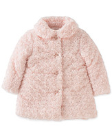 Calvin Klein Pink Faux Fur 女童绒毛外套