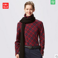 天猫双11特价预告：UNIQLO 优衣库 161319 HEATTECH摇粒绒印花两翻领T恤(长袖)