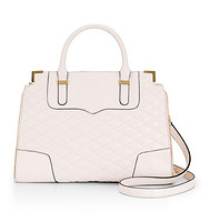 新低价：REBECCA MINKOFF Quilted Amorous 女款真皮手提包（中号款）