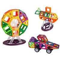 3Q宝贝 磁力片百变提拉积木 益智玩具 72件启智套装