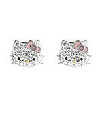 SWAROVSKI 施华洛世奇 Hello Kitty Pink Bow 水晶耳钉