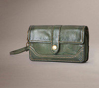 新低价：FRYE Campus Leather Wristlet 女士真皮手腕包