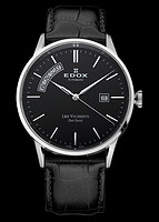 EDOX 依度 Les Vauberts系列 83007-3-NIN 男款机械腕表