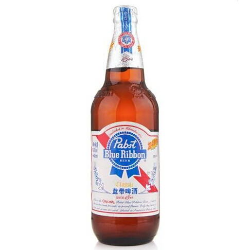 限华南:blue ribbon 蓝带 经典啤酒 640ml