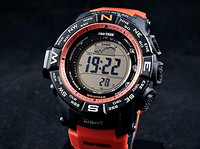 新低价：CASIO 卡西欧 PRW-3500-4CR 登山系列 男款电波腕表