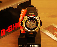 新低价：Casio 卡西欧 GWM500A-1 G-Shock 男士运动腕表（6局电波、太阳能、200m防水）