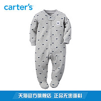 Carter's 115G093  鲸鱼印花全棉包脚连体衣 