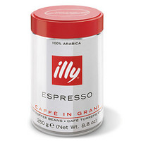 illy  意大利进口浓缩咖啡豆（中焙）250g/罐