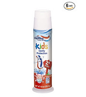 再特价：Aquafresh Toothpaste 儿童牙膏（泡泡糖味）130g*6支