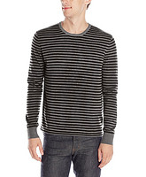 KENNETH COLE Stripe Crew Neck 男款条纹毛衣