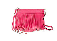 REBECCA MINKOFF Fringe Mini 女款真皮斜挎包