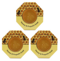 PARRS 帕氏 HONEY PROPOLIS 麦卢卡蜂蜜沐浴皂 140g*3