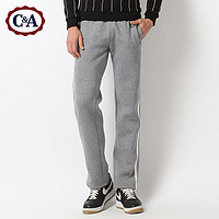 C&A CAECD214011 男式侧边条纹拉绒休闲运动裤