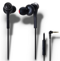 Audio-technica 铁三角 ATH-CKS55XIS BK 智能手机专用入耳式耳麦