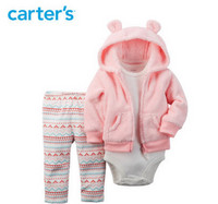 Carter's 粉色连帽开衫 婴儿童装 三件套 121G096