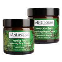 ANTIPODES 安媞珀 早晚滋润护理套装 香荚兰日霜60ml+牛油果晚霜60ml 