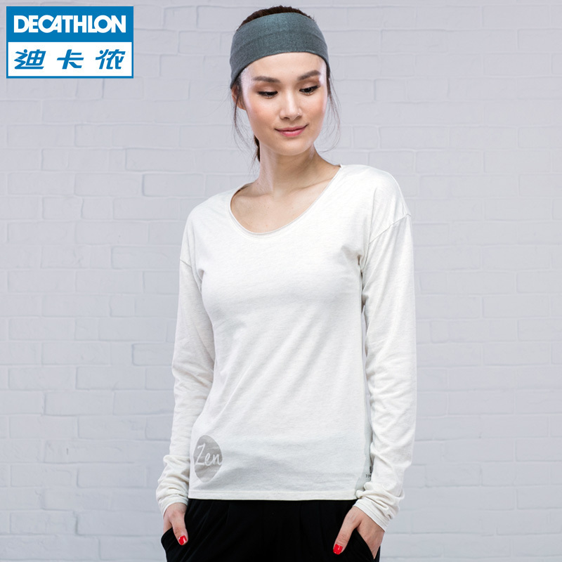 迪卡侬 女士瑜伽长袖T恤 DOMYOS WY