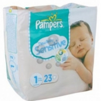 Pampers 帮宝适 超薄干爽婴儿纸尿裤 23片 2-5kg 新生宝宝 