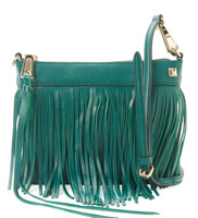 REBECCA MINKOFF Fringe Mini 女款真皮斜挎包