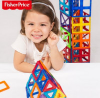 Fisher-Price 费雪 磁力建构片 34片基础套装 益智拼搭积木