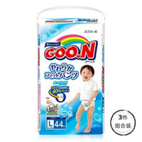 GOO.N 大王 日本柔软舒适拉拉裤男用L44片 3包装