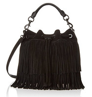 REBECCA MINKOFF Fringe Fiona 流苏水桶包（大号）