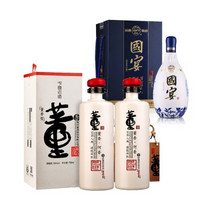 54°董酒何香750ml（双瓶装）+53°汾酒集团晋都1000ml