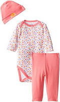 凑单品：Gerber 嘉宝 Baby-Girls Newborn 3 Piece Bodysuit  新生儿3件套