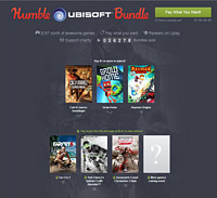 Humble Ubisoft Bundle 慈善包上线 含多个育碧游戏