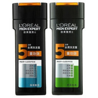 L'OREAL PARIS 巴黎欧莱雅 男士去屑洗发露 薄荷酷爽 400ml*3瓶 + 炭爽去油 400ml*3瓶+200ml