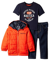 限12个月：NAUTICA 诺帝卡 Puffer 男童三件套