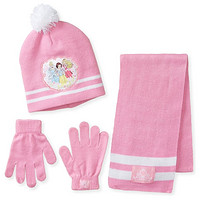 Berkshire 3 Piece Disney Princess Pom Beanie 女童套装