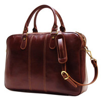 新补货：Floto Venezia Slim Brown Briefcase 复古男士公文包