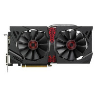 限西北：ASUS 华硕 猛禽 STRIX-R9 380-DC2OC-4GD5-GAMING 显卡（1010MHz/5700MHz 4GB/256bit DDR5）