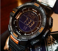 新补货：CASIO 卡西欧 PRG-270B-1CR PRO TREK 男款登山表