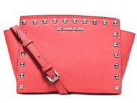 MICHAEL KORS Selma Medium Stud 女士真皮手提包