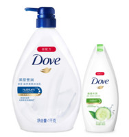 Dove 多芬 沐浴乳套装（深层营润1kg+清透水润300g）*2套