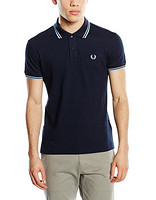 M码起：FRED PERRY LIGHT AND STRETCH CUSTOM FIT 男士短袖POLO衫