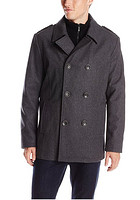 KENNETH COLE New York Classic Peacoat 男士羊毛混纺外套