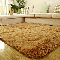 富居 高毛丝绒客厅卧室地毯140×200cm 驼色